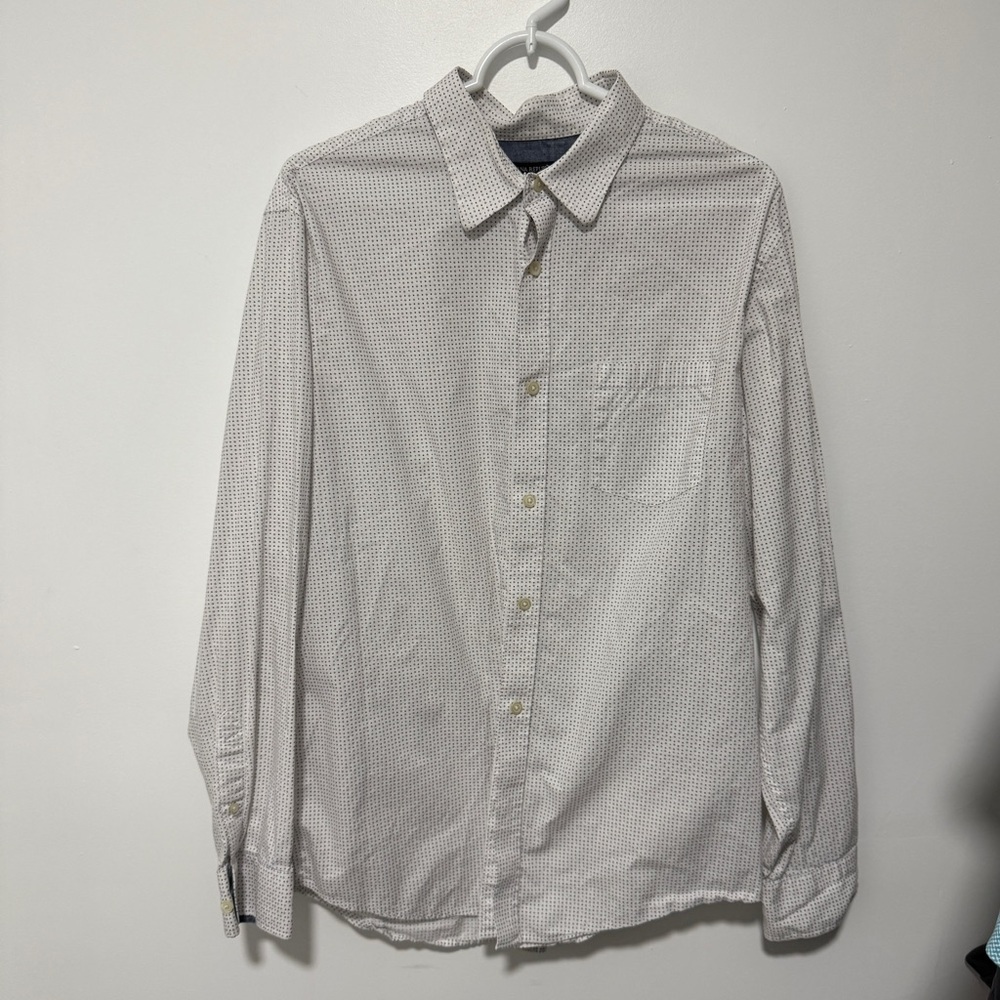 Banana Republic Gray Patterned Men's button down Shirt - Picture 1 of 4